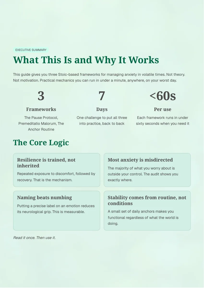 A preview page from THE RESILIENT MINDSET
