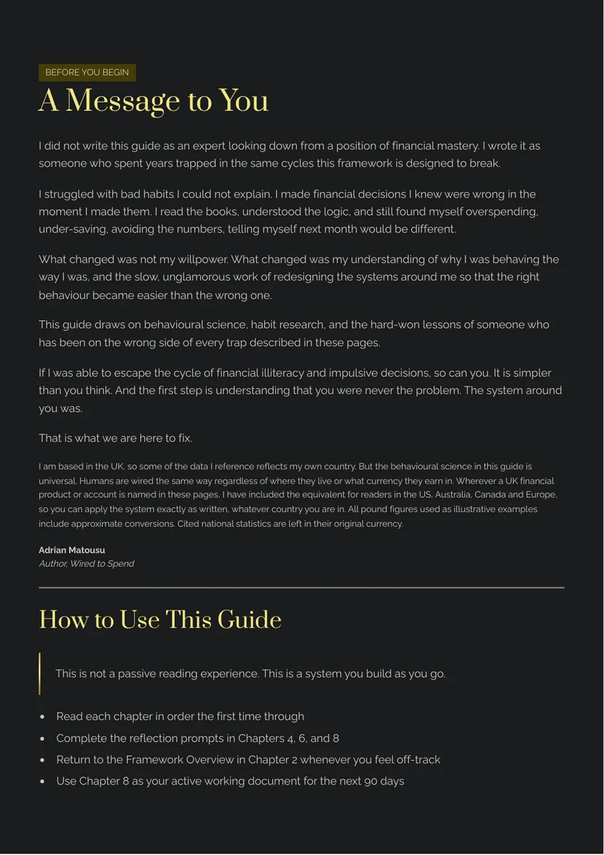 A preview page from WIRED TO SPEND