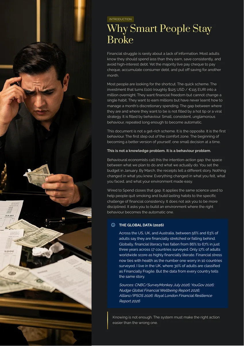A preview page from WIRED TO SPEND